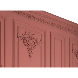 frame wall decor double laconic floral decor solid wood
